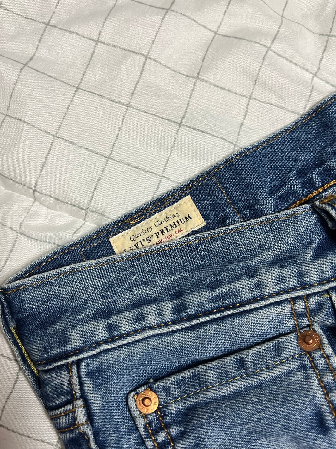 리바이스 568 프리미엄 라인 데님 32 x 32 루즈 스트레이트 상품이미지5
