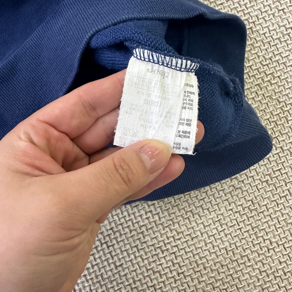 S 지프 크루넥 네이비 맨투맨 0423D 상품이미지3