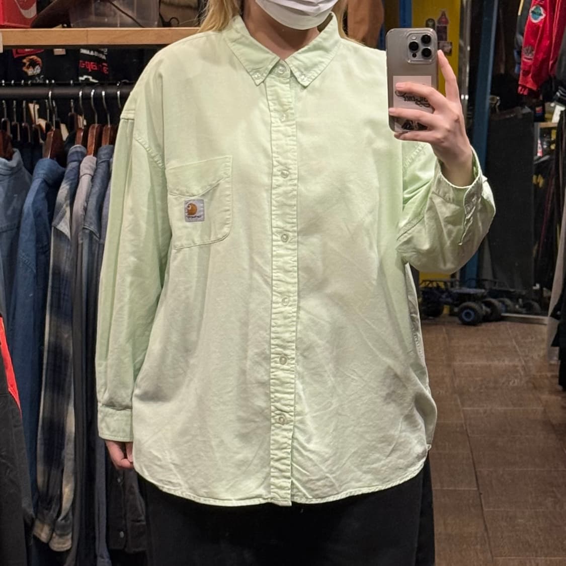 [HI] 칼하트 긴팔셔츠 그린  상품이미지1