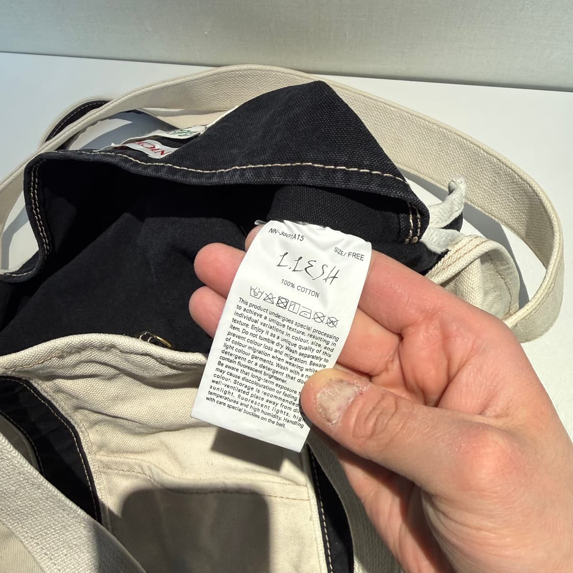 나이스네스 niceness L.LESH 토트백 어드레서 별주 상품이미지3