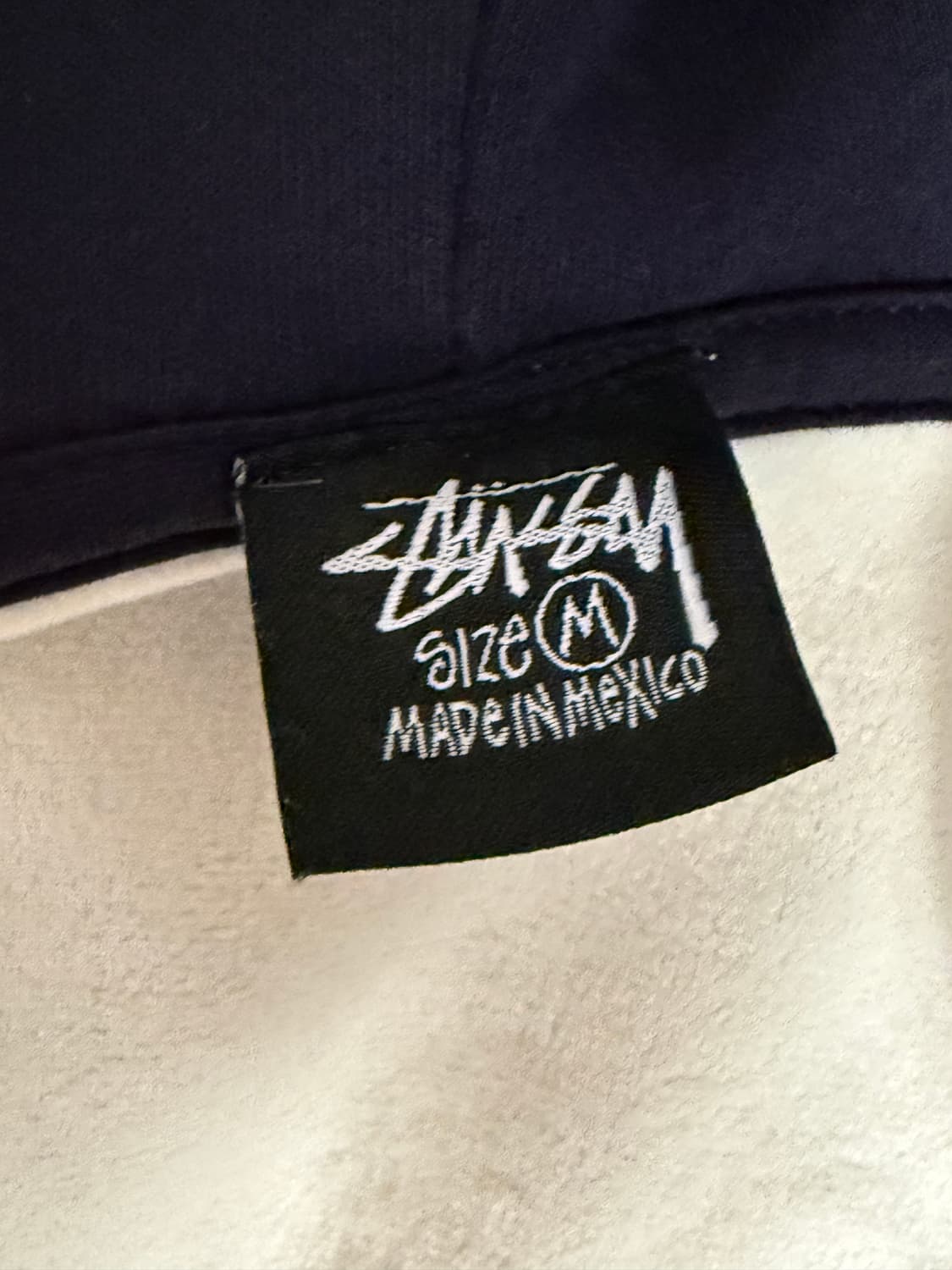 스투시 후드집업 m 네이비 상품이미지4