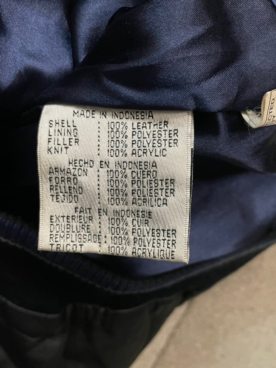 90’s 제뉴인머천다이즈 뉴욕 양키스 레더 자켓 상품이미지8