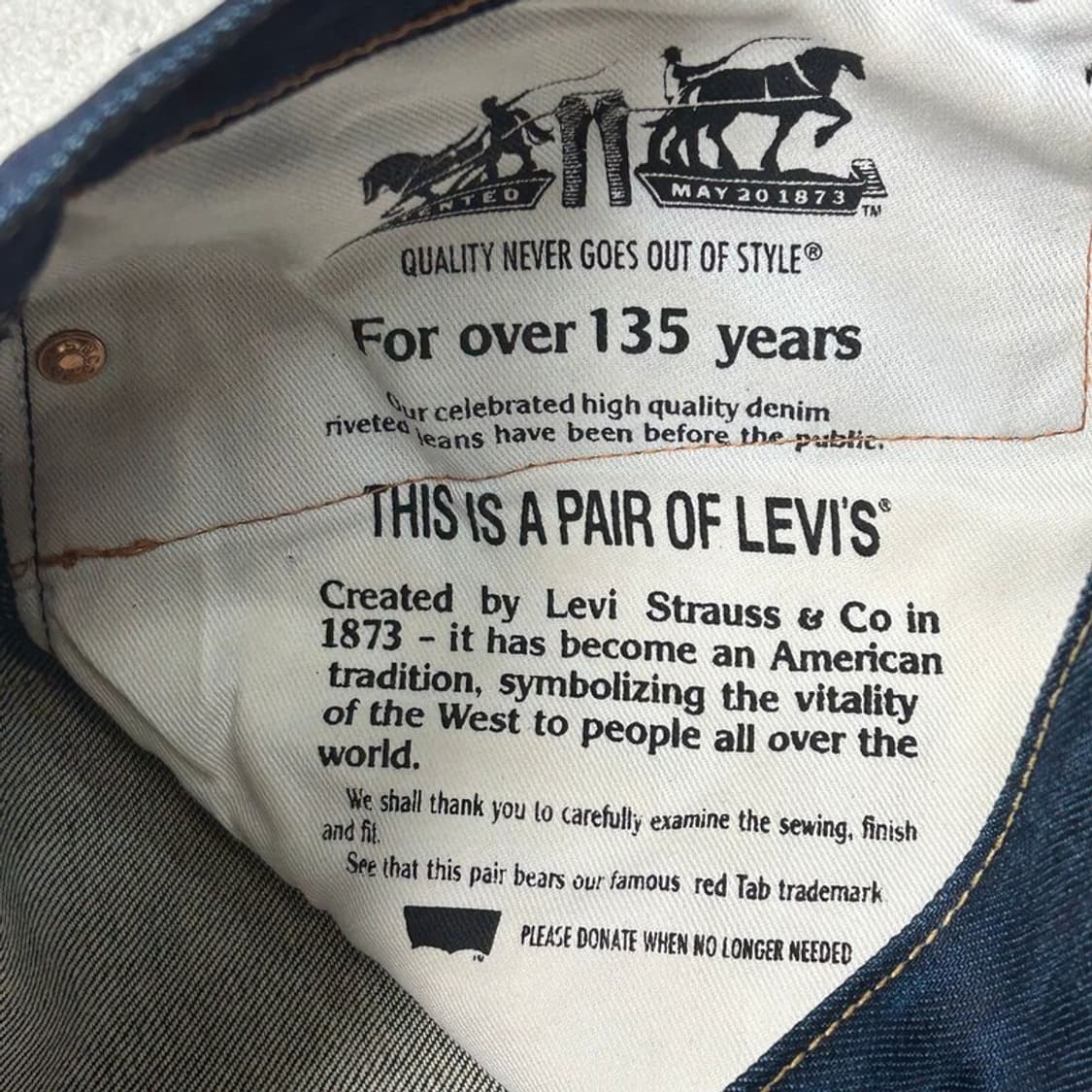 리바이스 청바지 504  W 32 L 34 상품이미지3