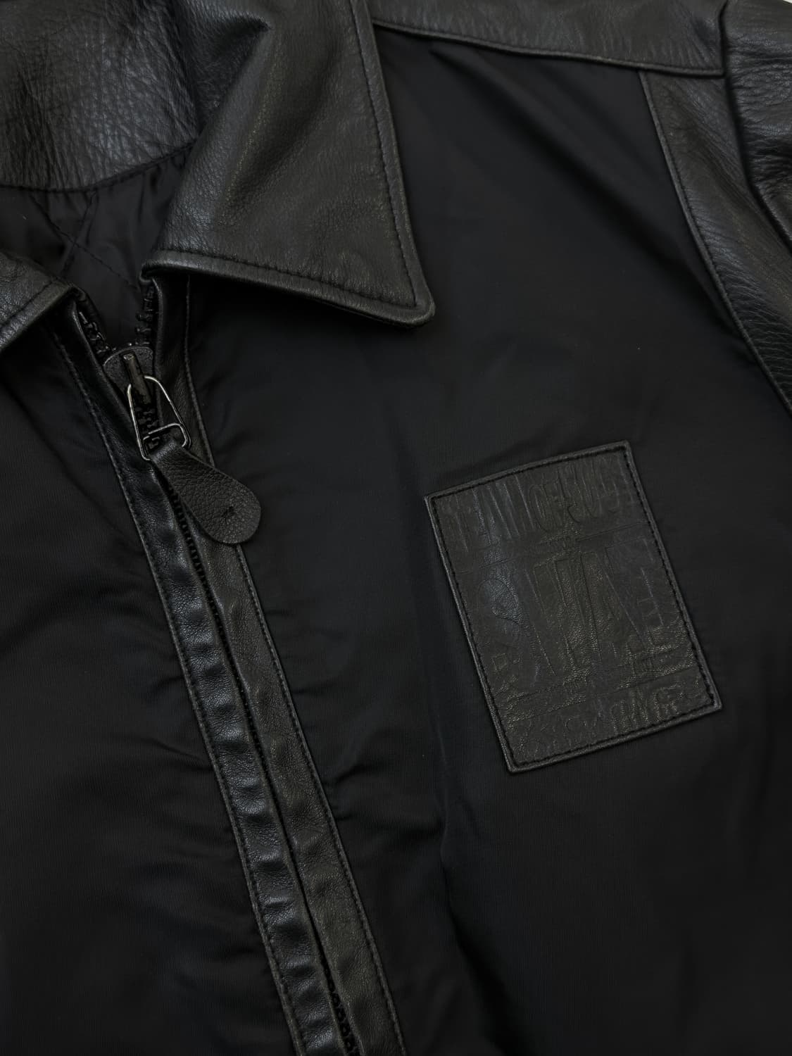 쿠기 90s S.W.A.T 레더 나일론 자켓 상품이미지4