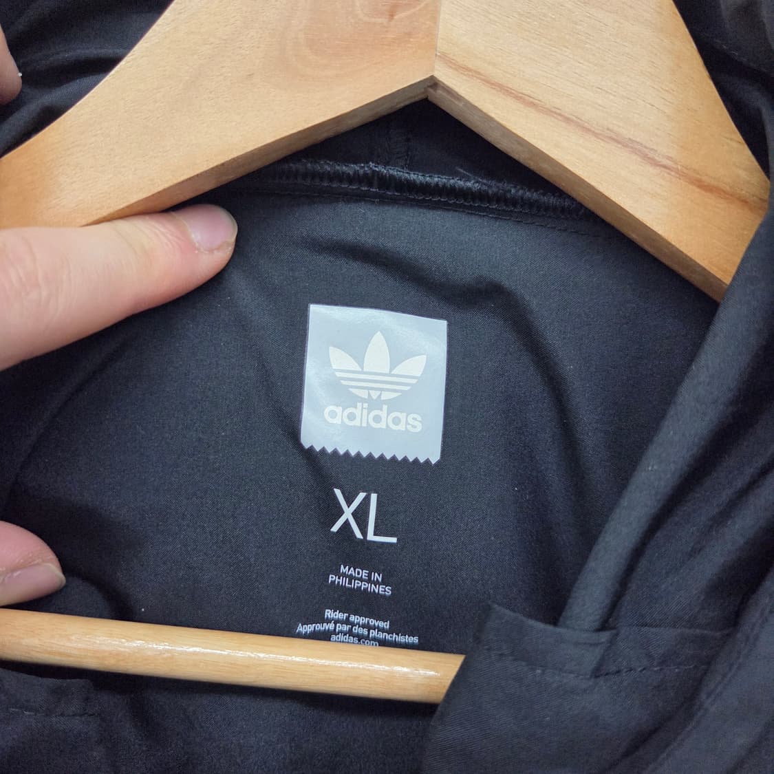 아디다스 블랙 아노락 후드 바람막이 남성XL 상품이미지4