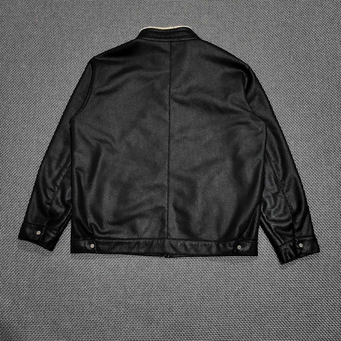 라일앤스콧 퍼 안감 블루종 라이더 자켓 블랙 (105) 상품이미지2