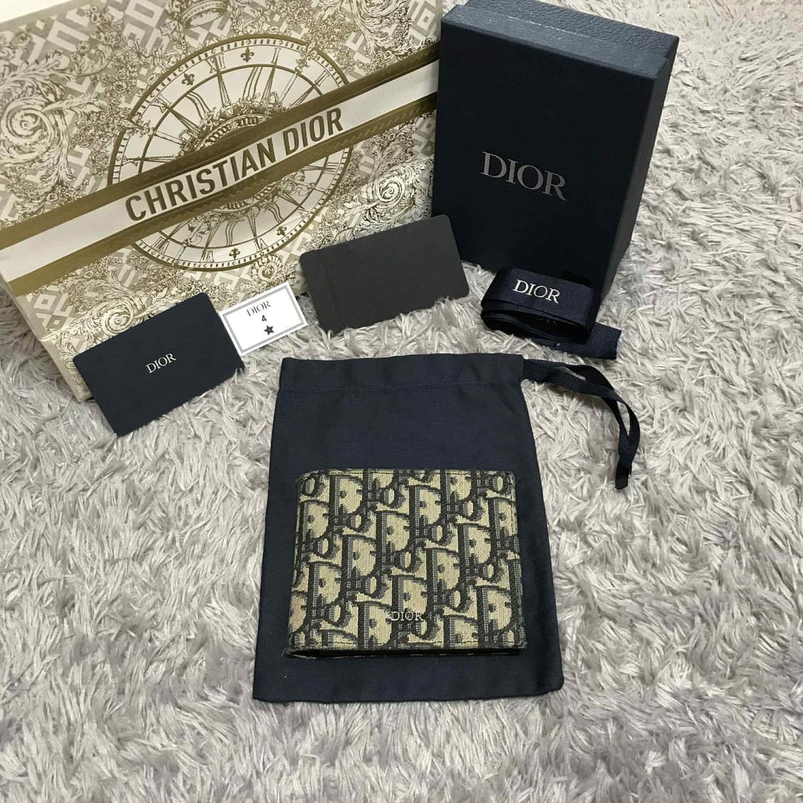 {클로젯}[매장 풀구성] 디올 오블리크 반지갑 상품이미지1