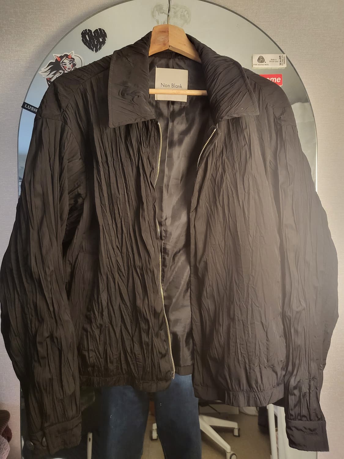 넌블랭크 블루종 집업 상품이미지1