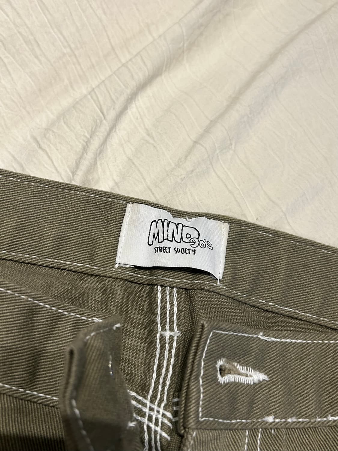 Mind 90’s 스트릿 카키 바지 상품이미지3