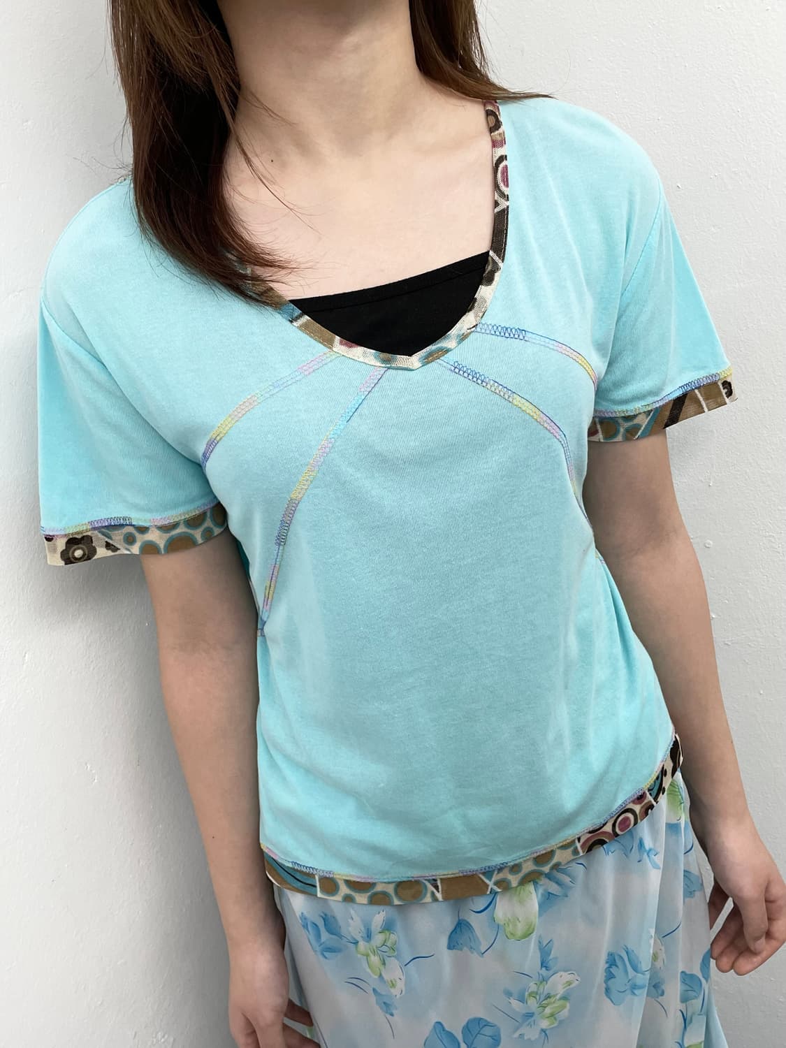 페어리 패턴 디테일 탑 상품이미지2