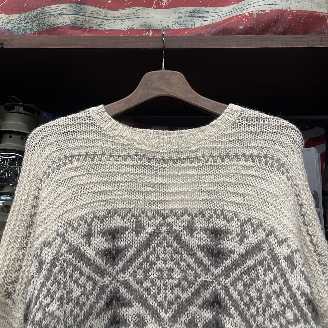 폴로 랄프로렌 신형 라벨 페어 아일 씨스루 니트 스웨터 컨트리 상품이미지3