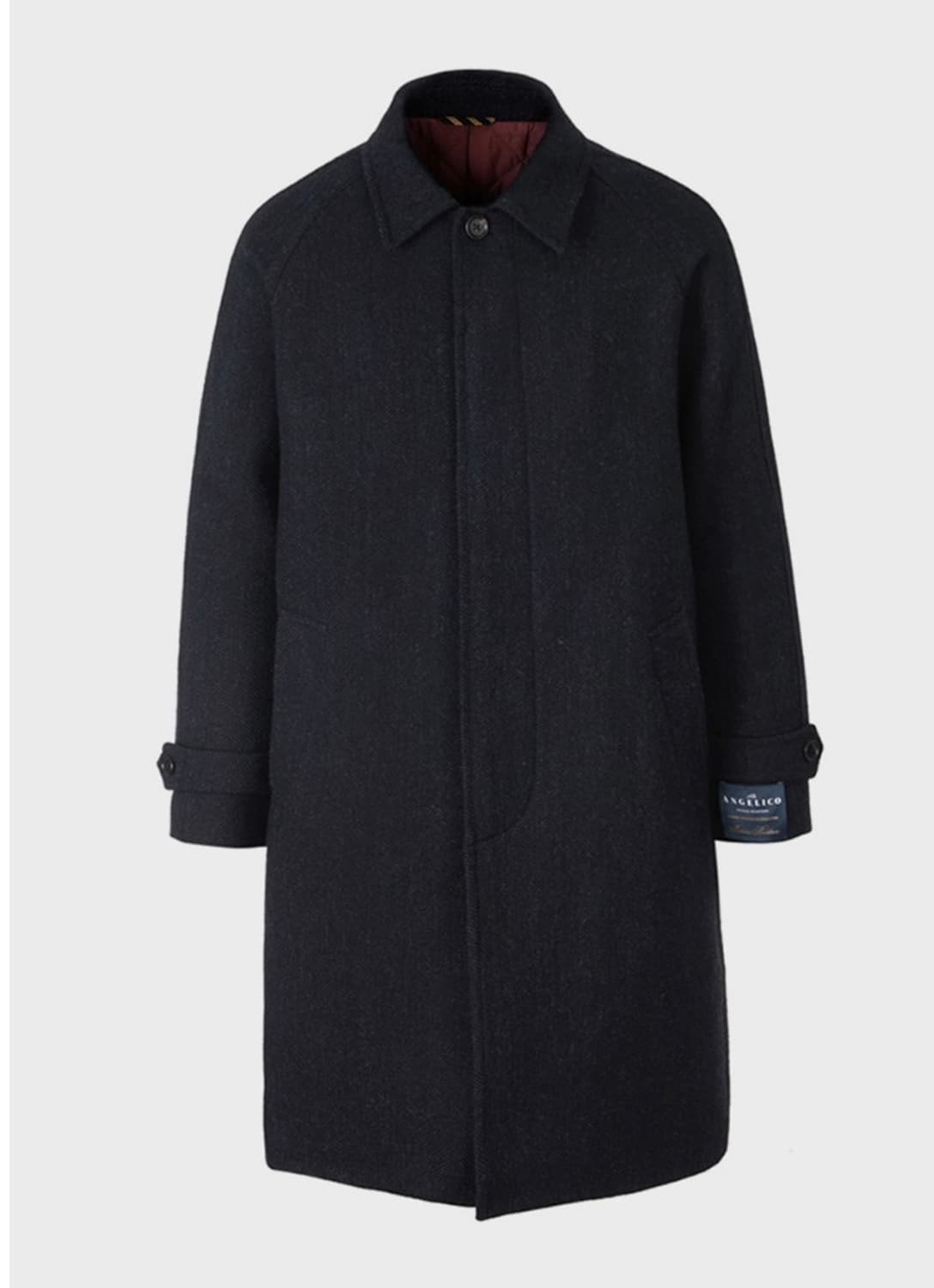 브룩스 브라더스 안젤리코 울 헤링본 발마칸 코트 XXL 상품이미지1