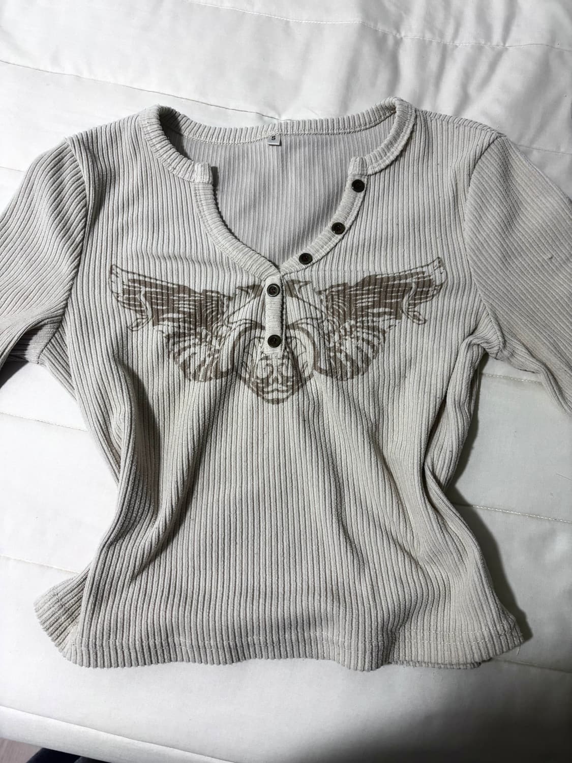 빈티지 딱붙 크롭 탑  상품이미지1