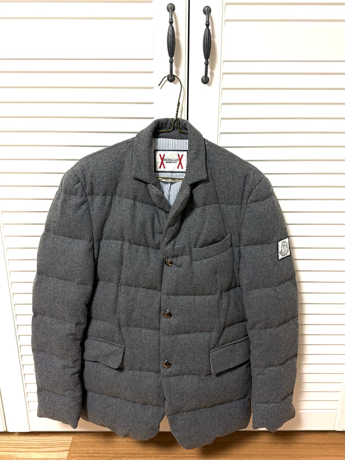 (급처) 몽클레르(몽클레어) 감마블루 퀼팅 다운 블레이저 상품이미지1