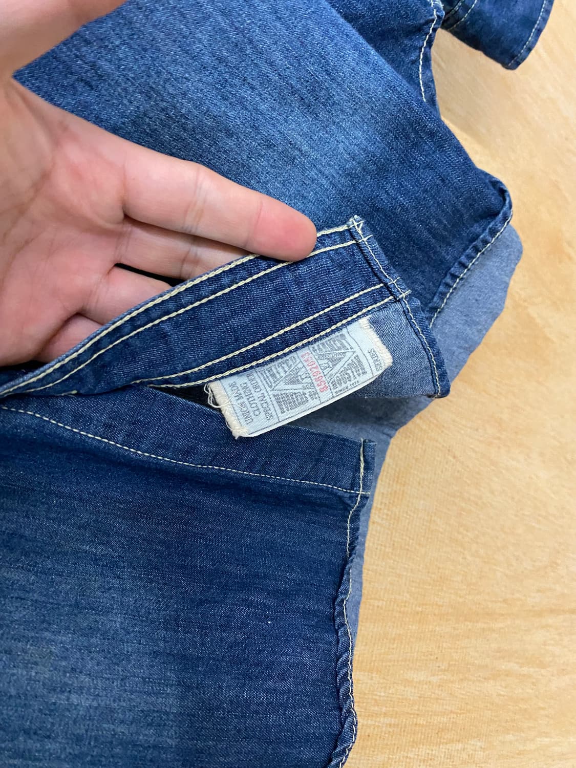 HOUSTON denim shirts 휴스턴 재팬 데님 워크셔츠 상품이미지7