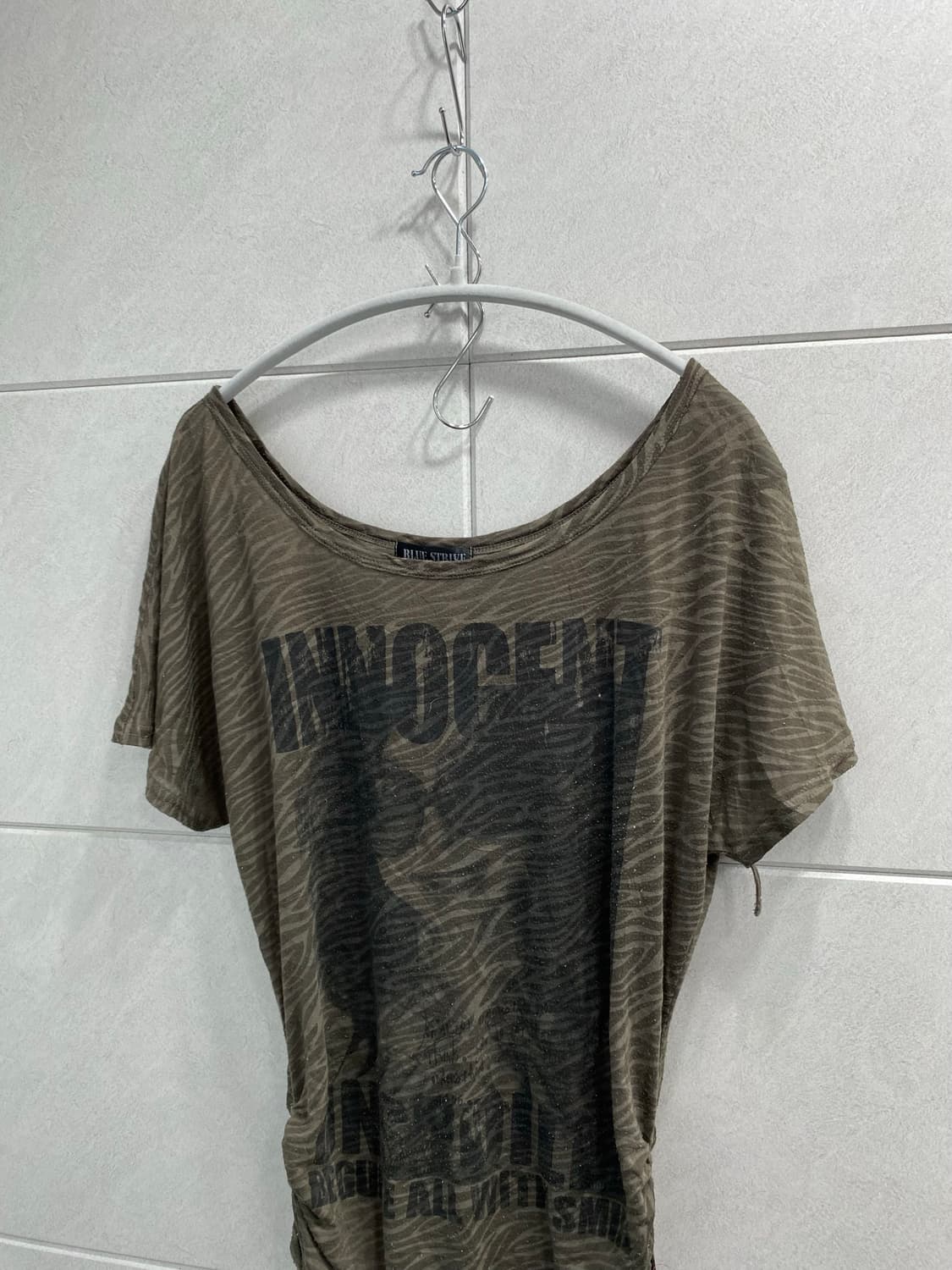 [BLUE STRIVE]2000s Girl Print shirring o 상품이미지4