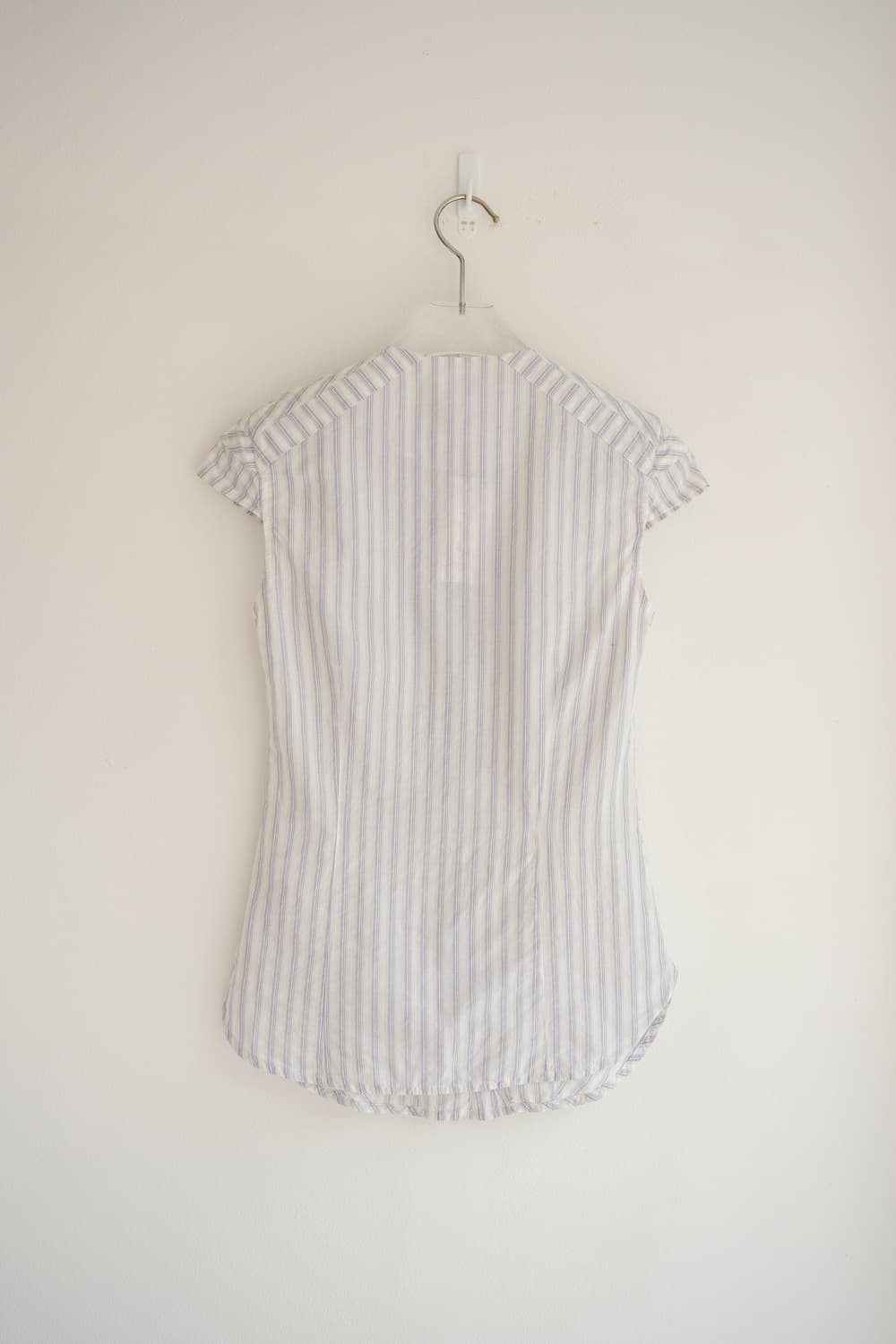 Star Patched Stripe Cap Sleeve Shirt 상품이미지9