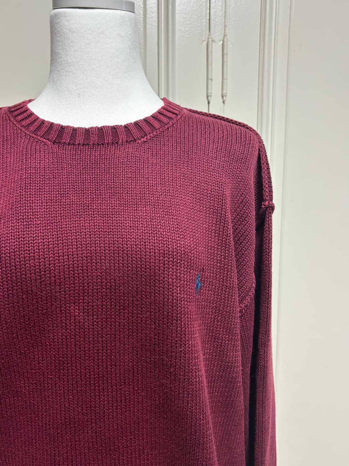 폴로랄프로렌 딥버건디 니트 상품이미지2