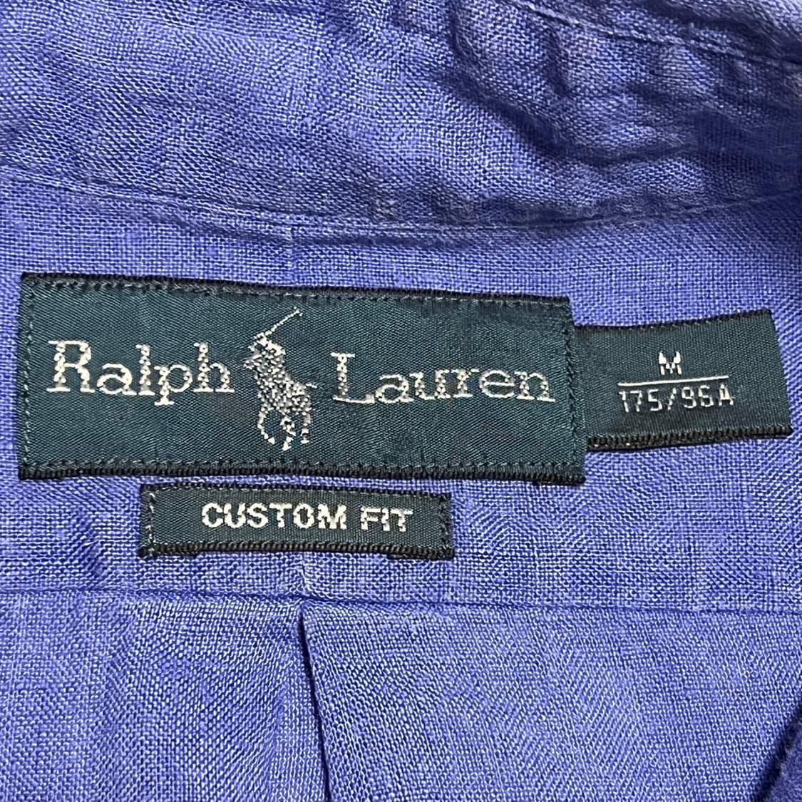 M 폴로랄프로렌 린넨 엘로우 로고 자수 셔츠 상품이미지3