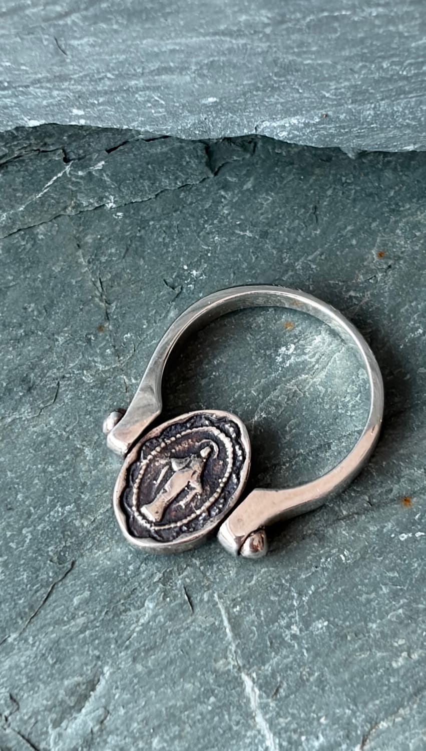 [11호]은 925 리버서블 메달 반지 상품이미지4