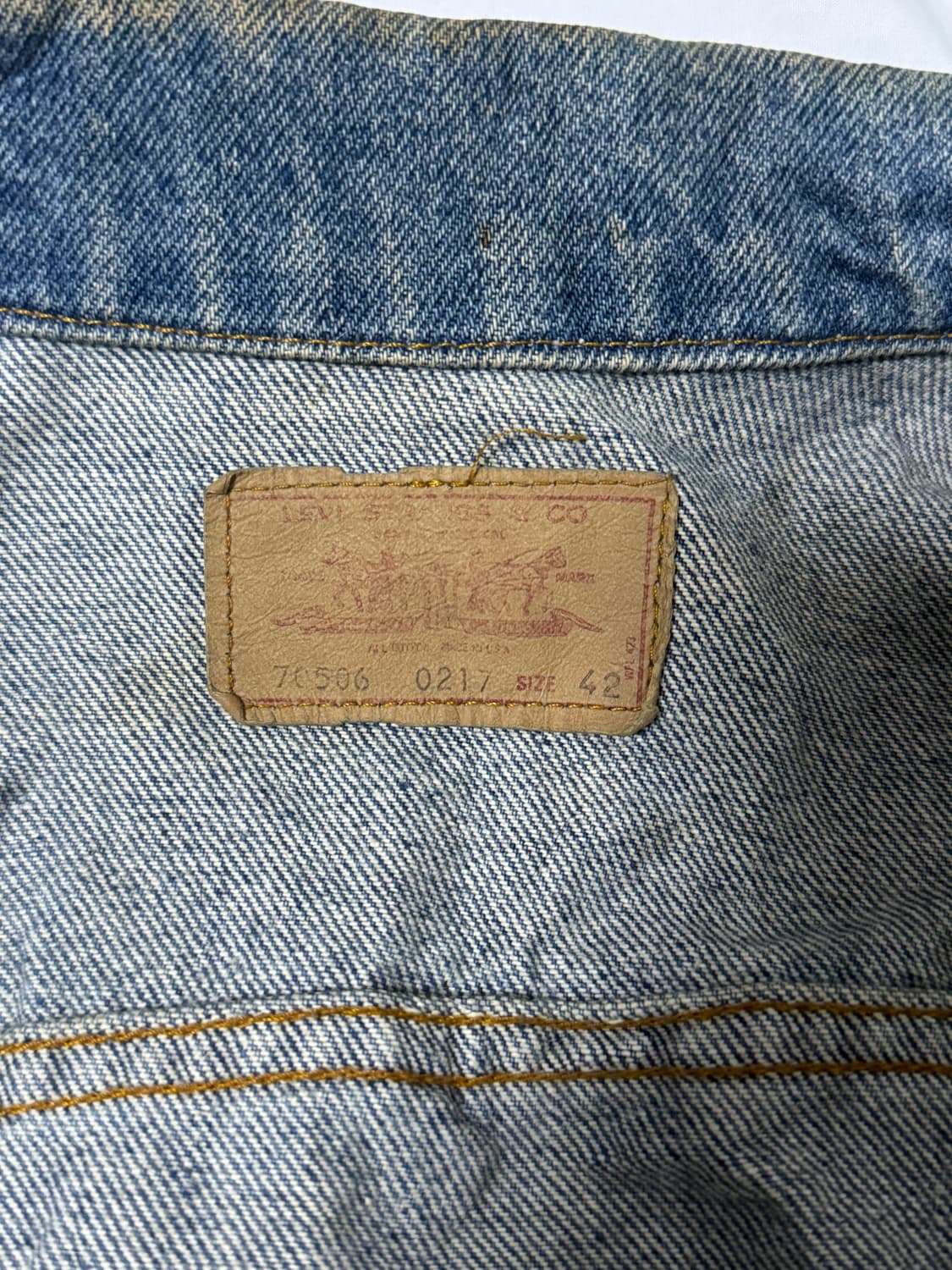 80s usa 리바이스 70506 데님 자켓 상품이미지7