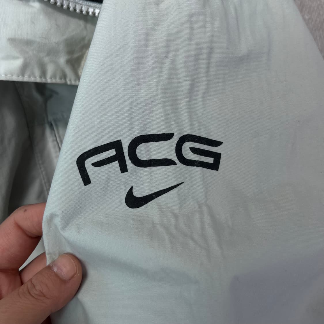 100 나이키acg 나일론 사이드로고 바람막이자켓 상품이미지4