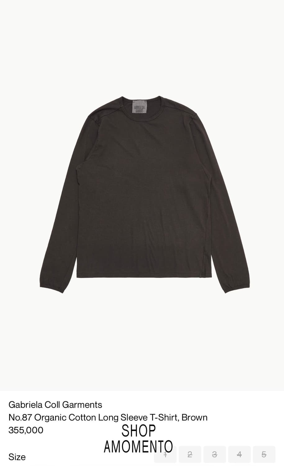 [3]no.87 가브리엘라 콜 가먼츠 롱슬리브 브라운 상품이미지1
