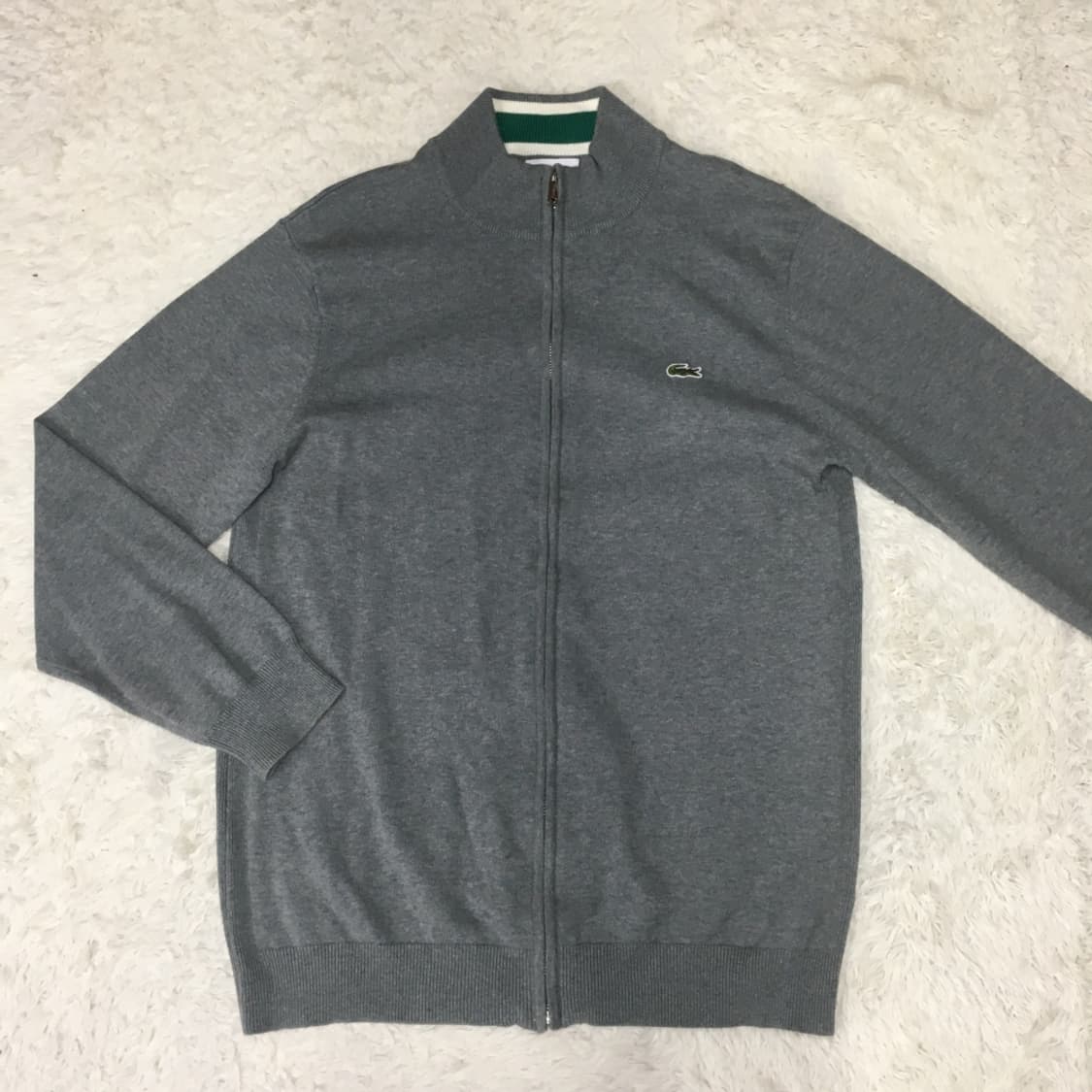 라코스테 스몰로고 니트집업 DD15 상품이미지1