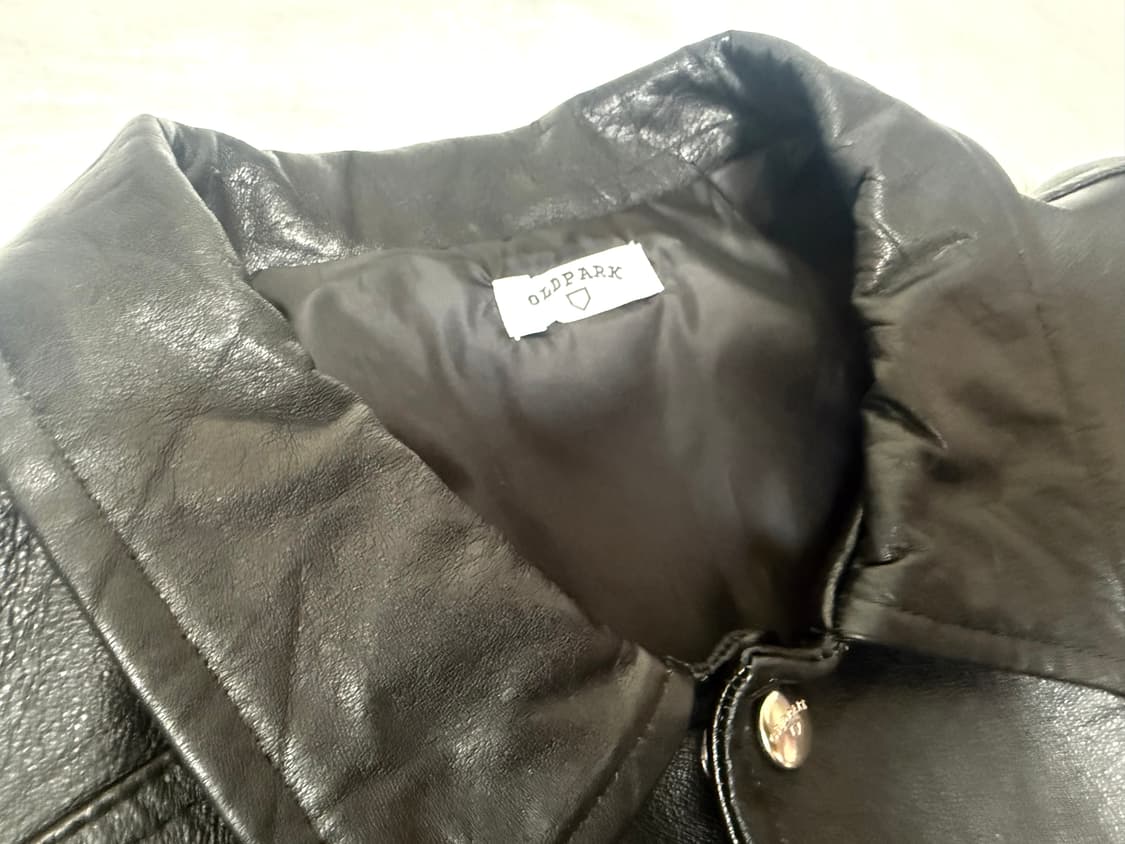 올드파크 레더 코치 자켓 상품이미지2