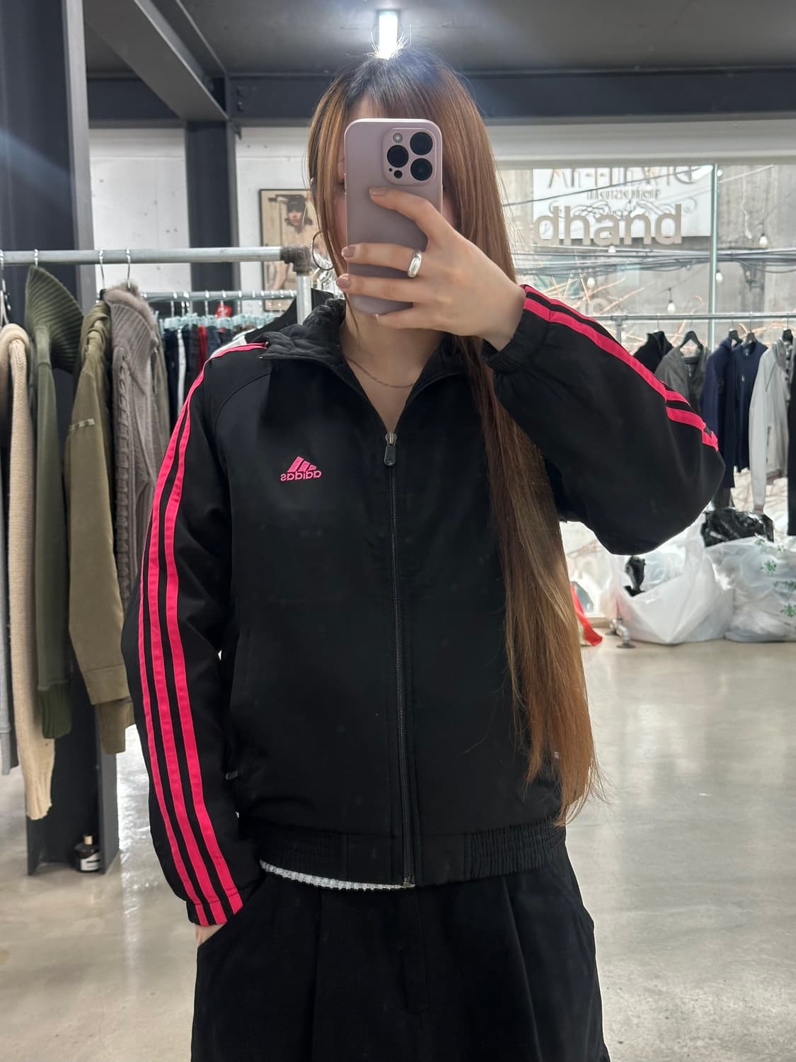 아디다스 올드스쿨 누빔 윈드브레이커 자켓 검핑 상품이미지2