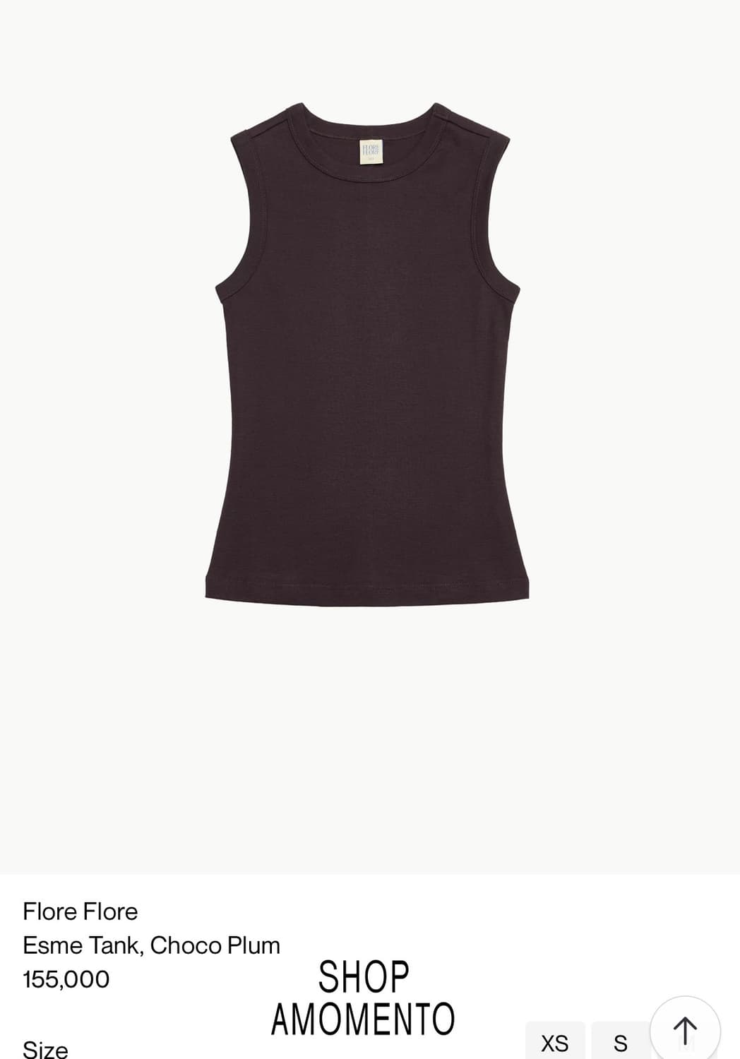 플로어플로어 Flore Flore Esme Tank, Choco Plum 상품이미지1