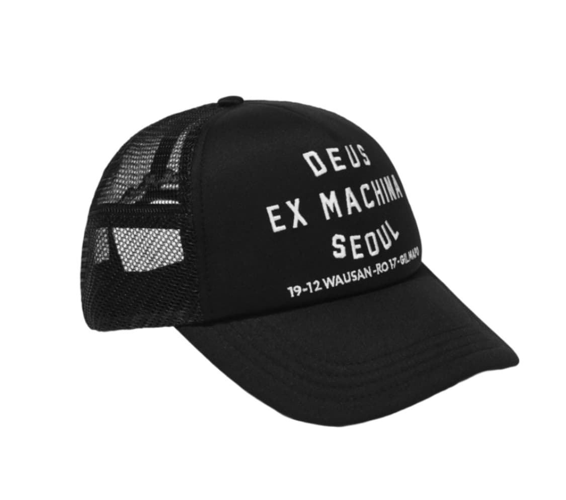 데우스 엑스 마키나 서울 어드레스 트러커 캡 블랙 상품이미지1