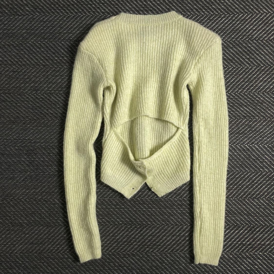 빈티지 우먼스 슬림핏 숄더 보정 패드 골지 스웨터o 3654 상품이미지1