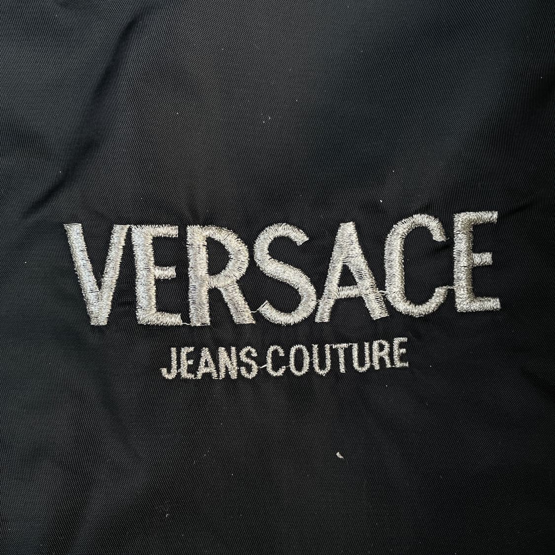 90s 베르사체 메두사 스펠아웃 대장급 바시티 자켓 올드스쿨 점퍼 XL 상품이미지7