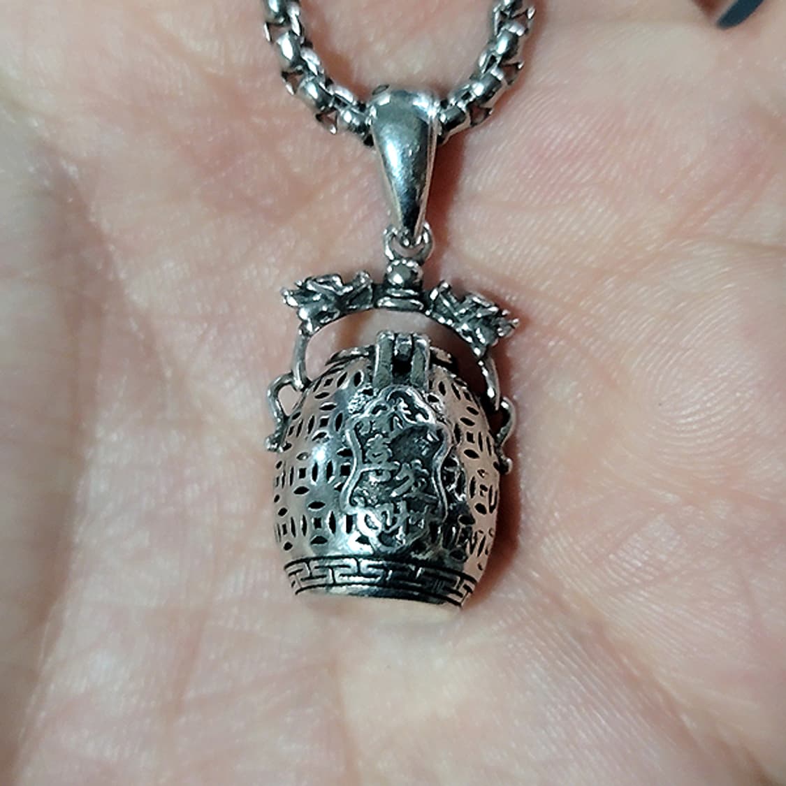 사리라 백동 펜던트 엔틱 선물 부처님 불교 남자 목걸이 상품이미지6