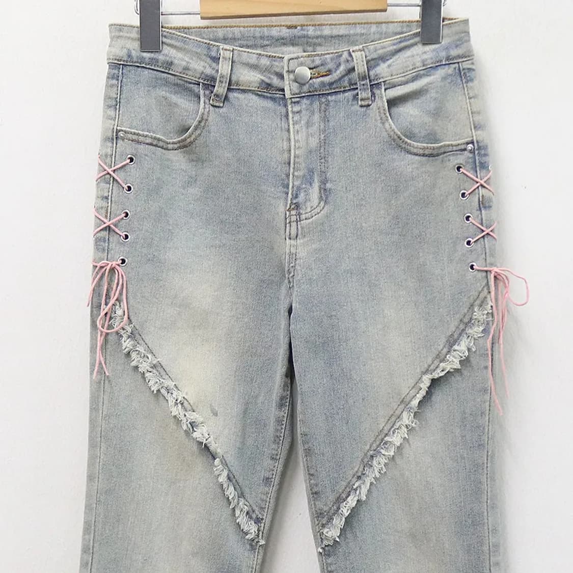 발레코어 데님 팬츠 66554 상품이미지3