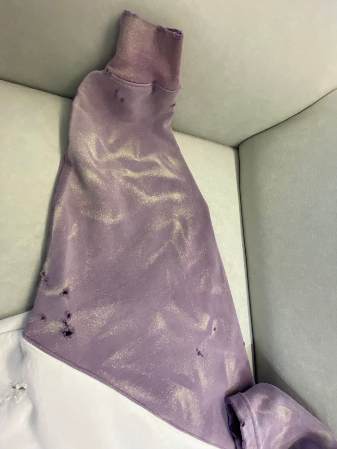 SECND SLF 디스트레스드 후드집업 XL 상품이미지4