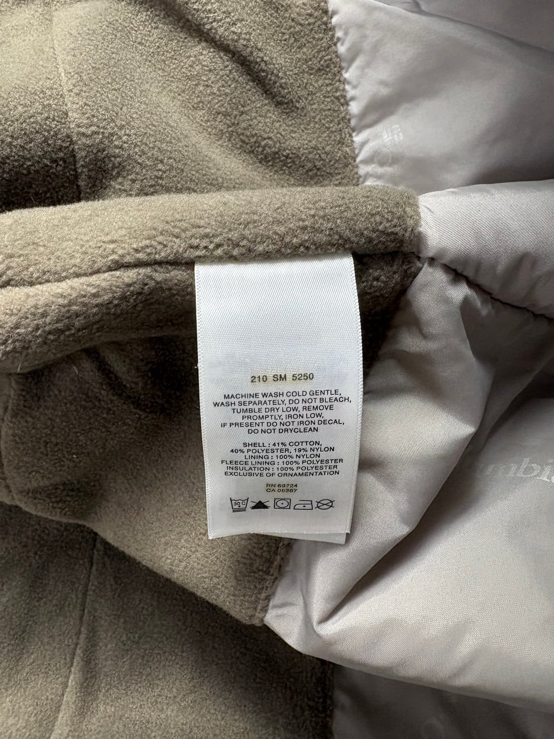 Columbia 컬럼비아 플리스 라인 패딩 자켓 M 상품이미지5