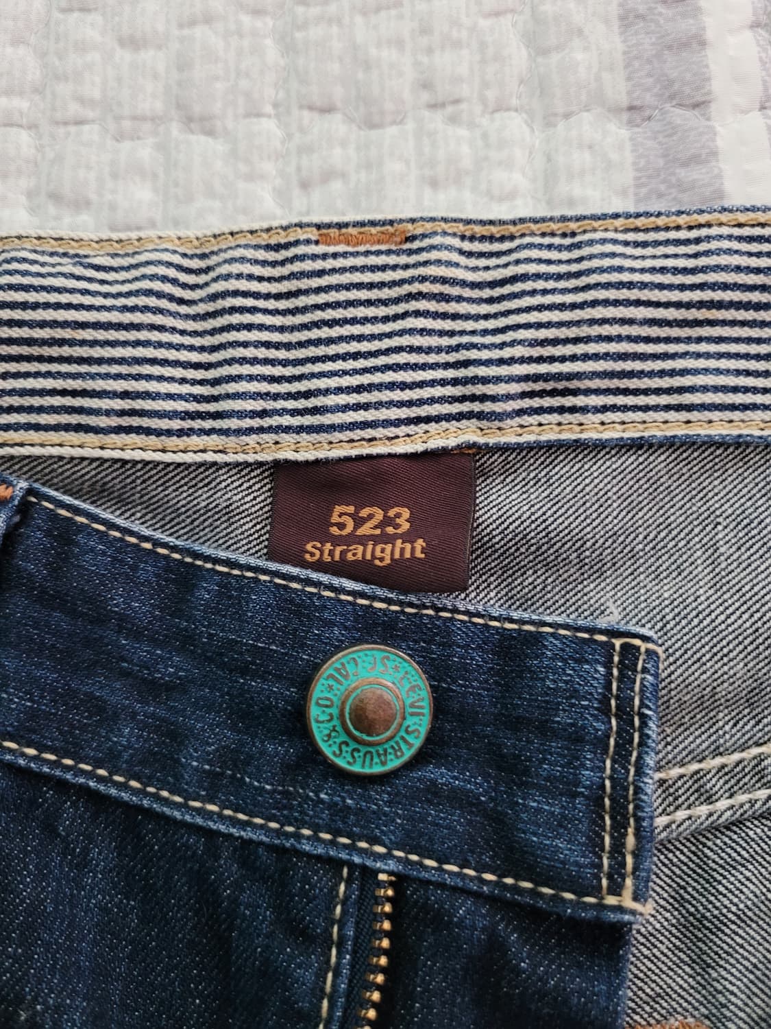 리바이스 LH 523 럭셔리헤리티지 스트레이트 진청워싱진 30사이즈 상품이미지3