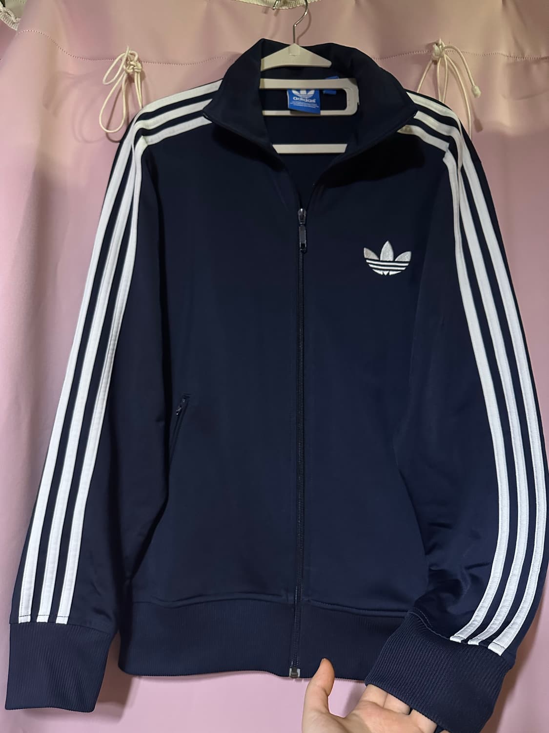 아디다스져지 아디다스 파이어버드 트랙탑 아디다스네이비 불꽃져지 집업 상품이미지1