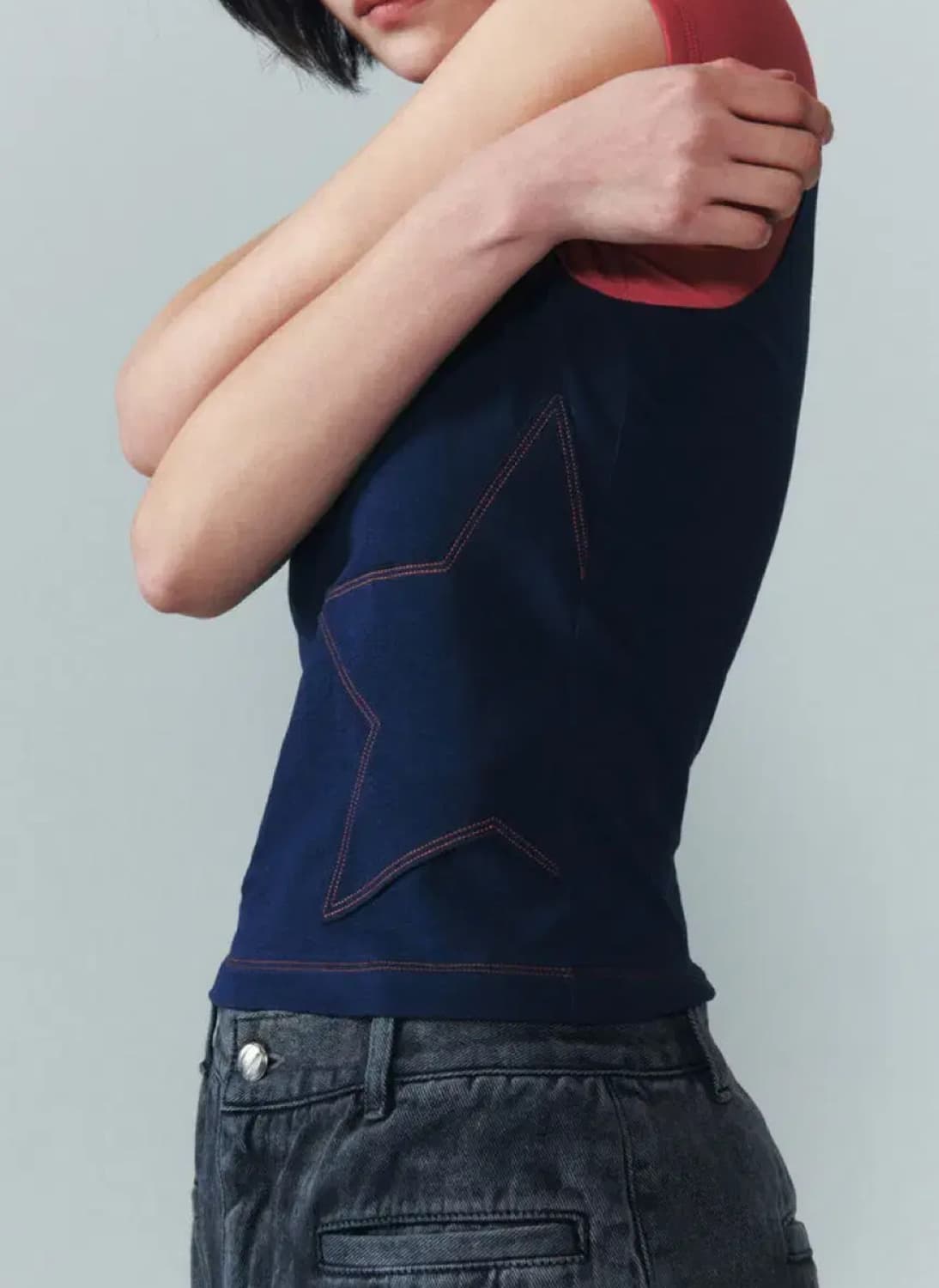 EERST 이어스트 Star_Aq HS T-shirt [Pink Red] 상품이미지2