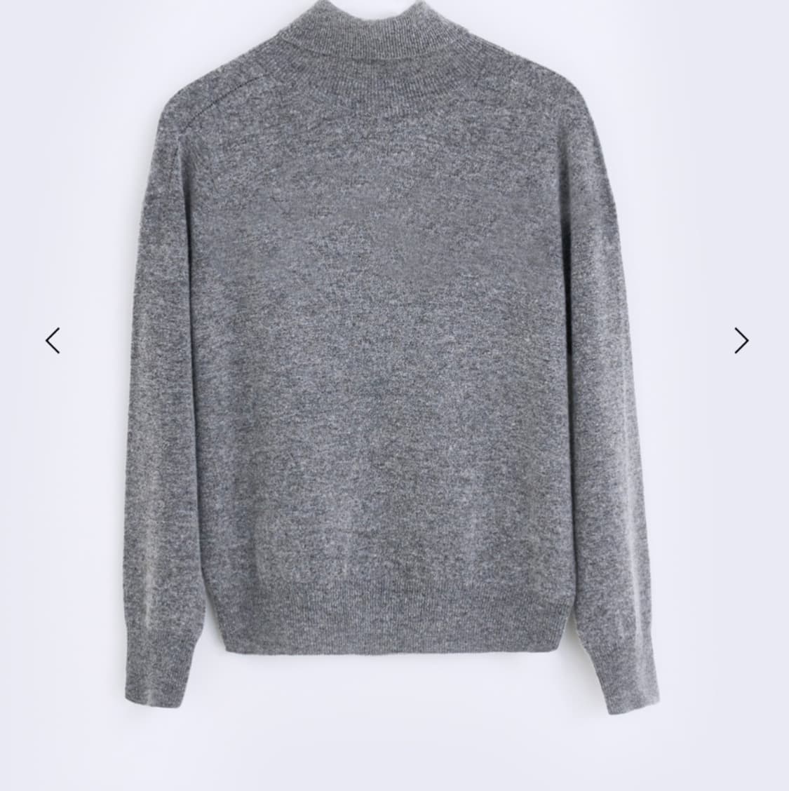 RACCOON TURTLENECK KNIT (GREY) 상품이미지2