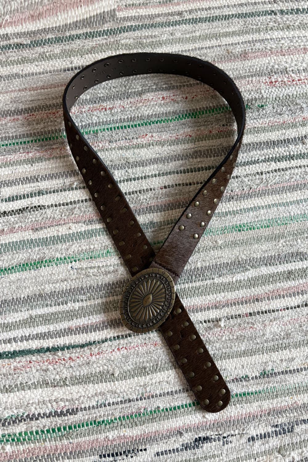 Calf hair Stud Belt 상품이미지2