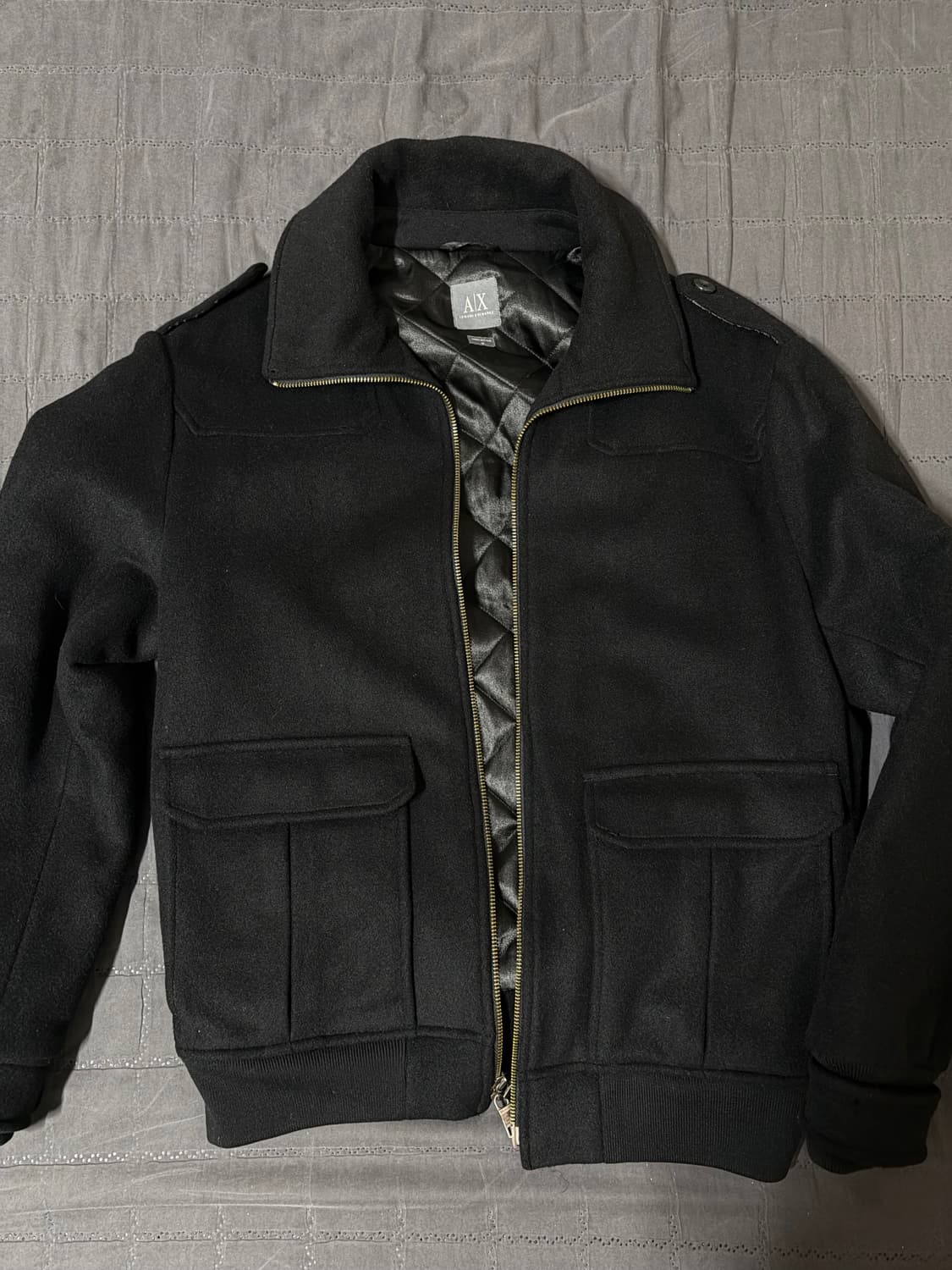 아르마니 익스체인지 캐시미어 울 봄버 상품이미지1