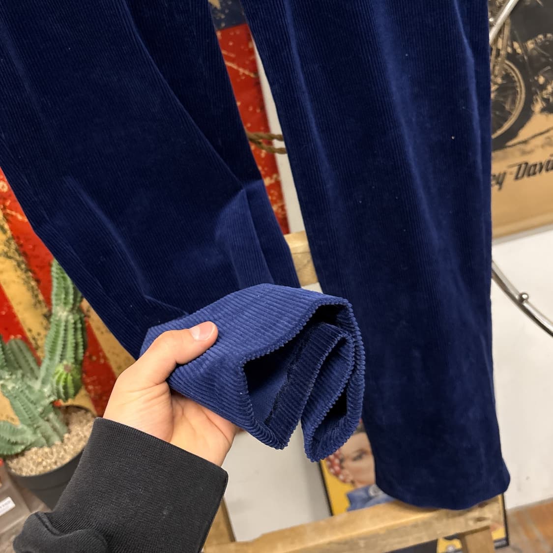 90s 폴로 랄프로렌 프레스턴 로얄블루 코듀로이 팬츠 N91 상품이미지4