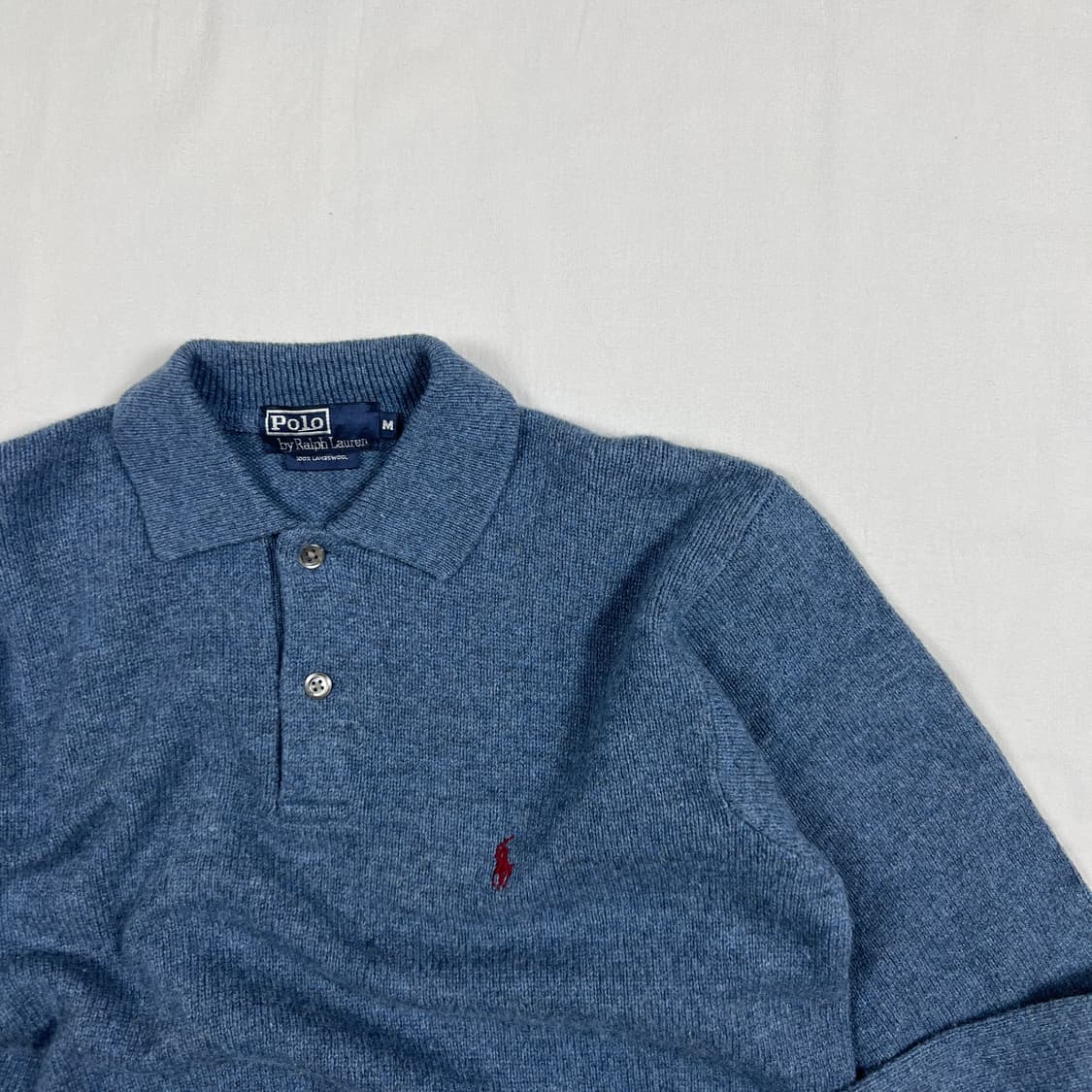 90‘s 폴로랄프로렌 포니 로고 피케 니트 상품이미지3
