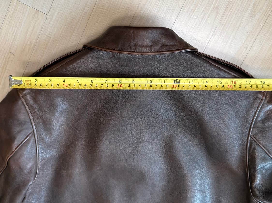 리얼맥코이 A2 씰브라운 색상 호스하이드 가죽자켓 상품이미지5