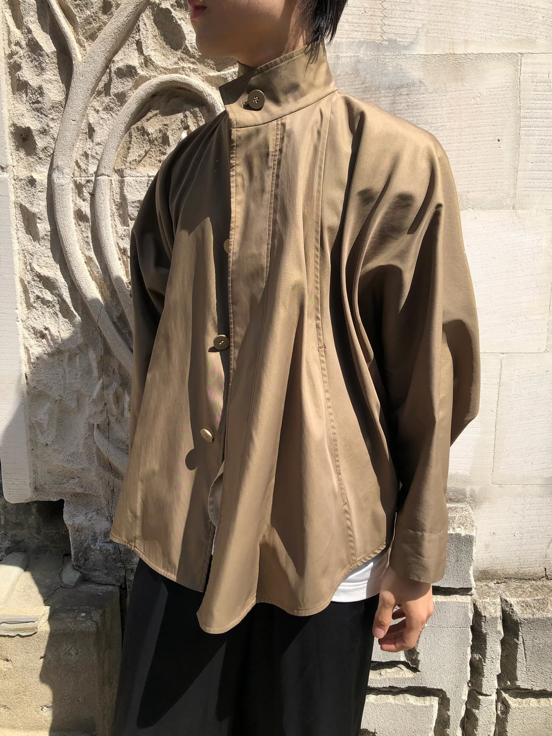 이세이미야케 아카이브 하이넥 패려슈트 자켓 상품이미지2