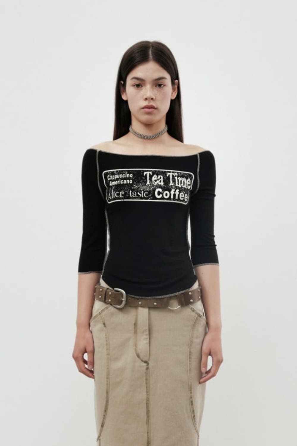 Cerric 세릭 오프숄더 티셔츠탑 상품이미지1