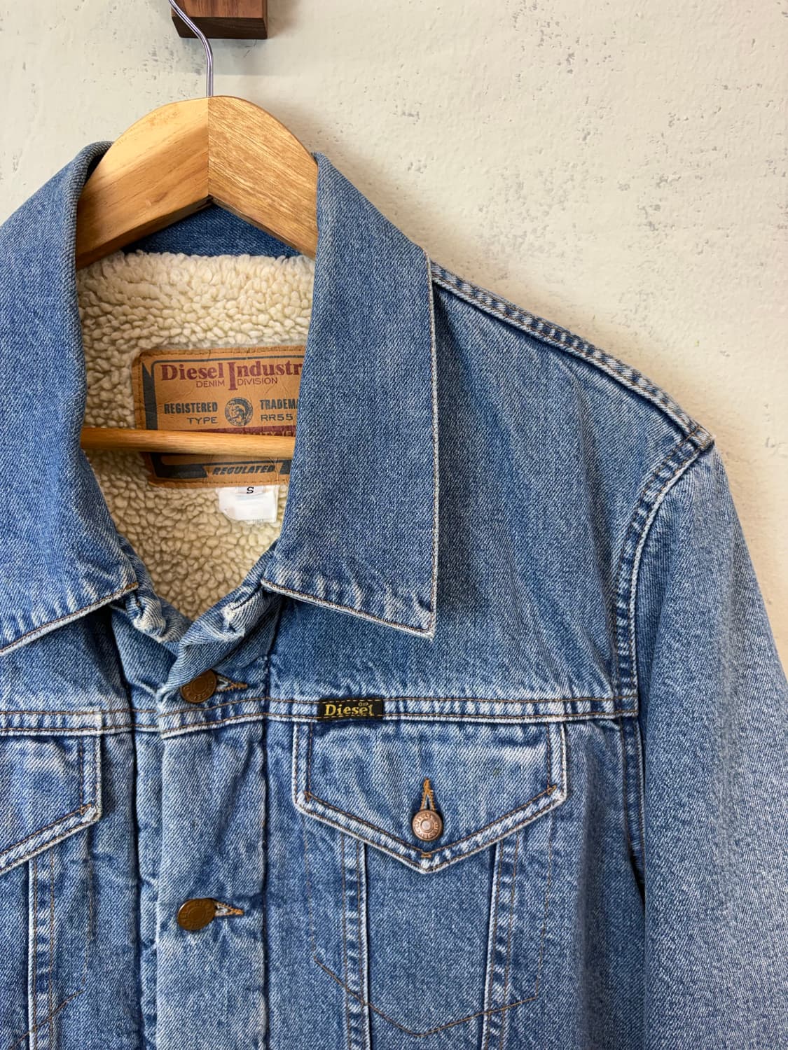 디젤 빈티지 데님 쉐르파 자켓 상품이미지7